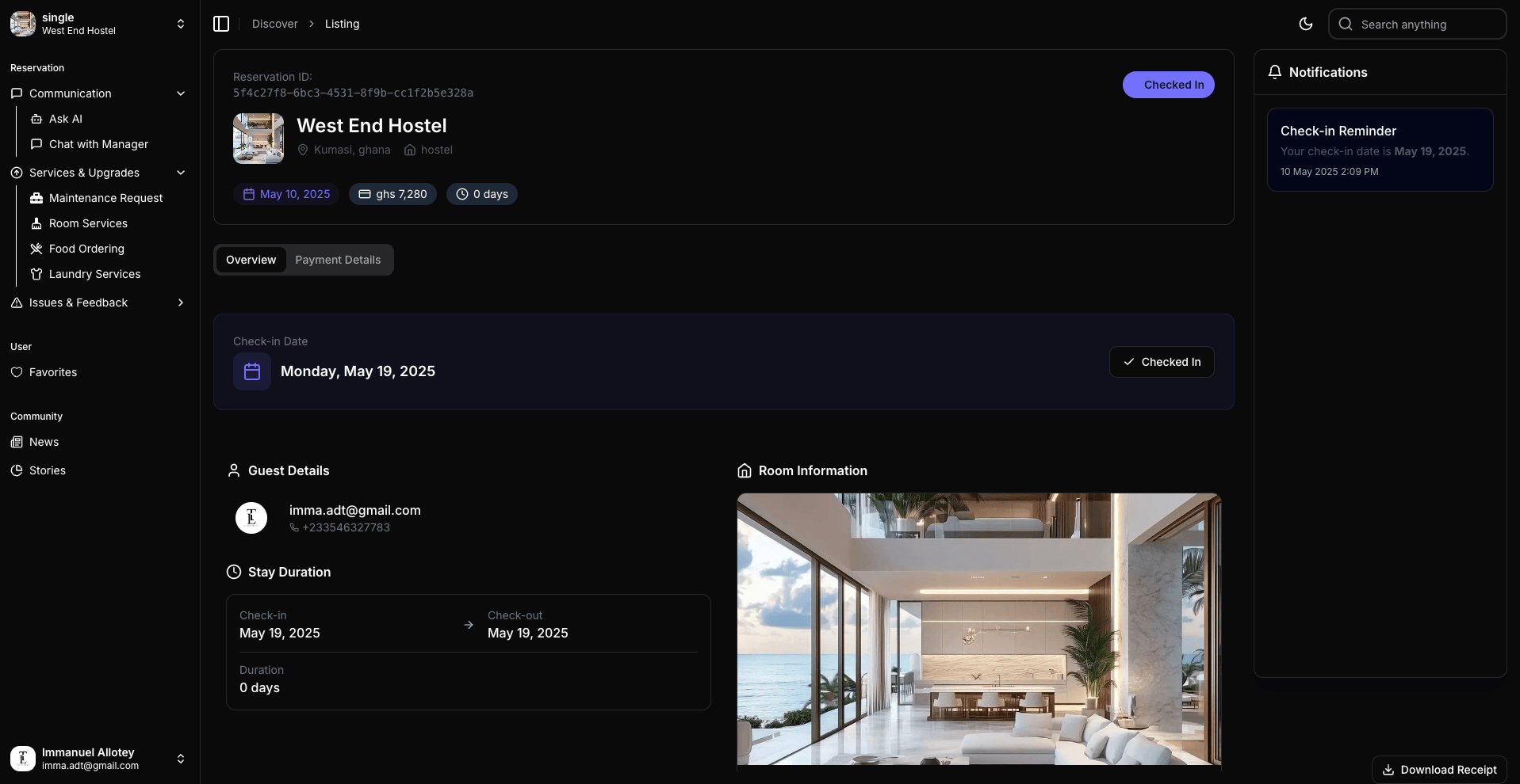 Booking Management